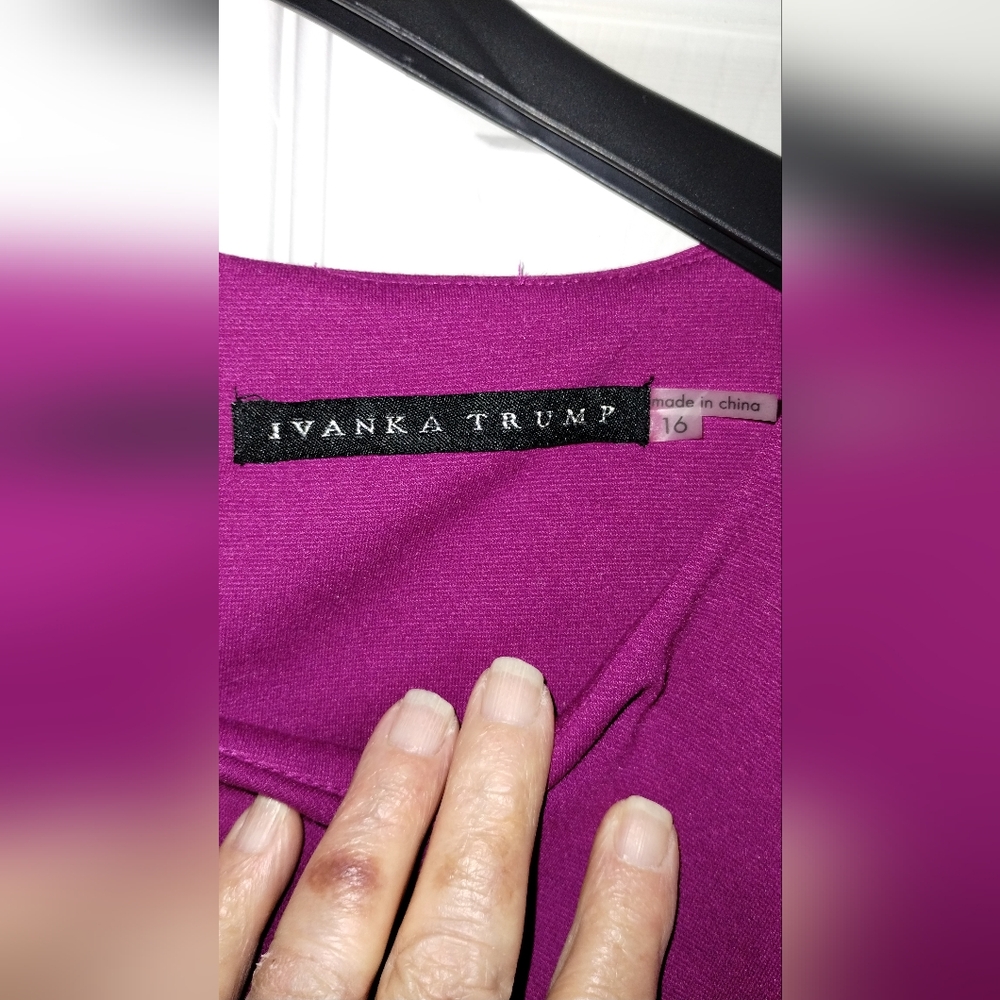 Ivanka Trump Fuchsia Midi Dress - Picture 4 of 8